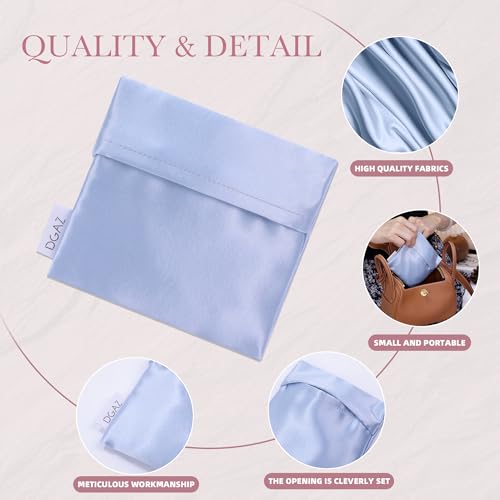 DGAZ silk Sanitary Napkin Storage Bag, Period Bag for Teen Aged Girls, Portable Period Bag for Panty Liners/Menstrual Cup/...