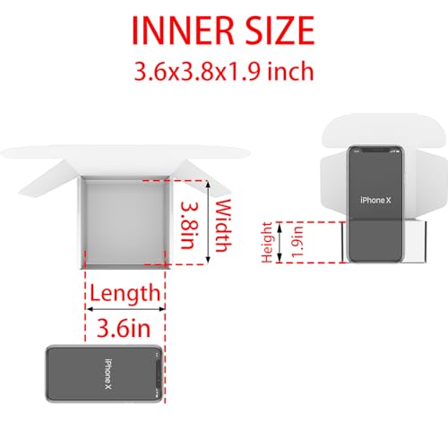 Lmuze Small Pink Shipping Boxes for Small Business Pack of 25-4x4x2 inches Cardboard Corrugated Mailer Boxes for Shipping ...