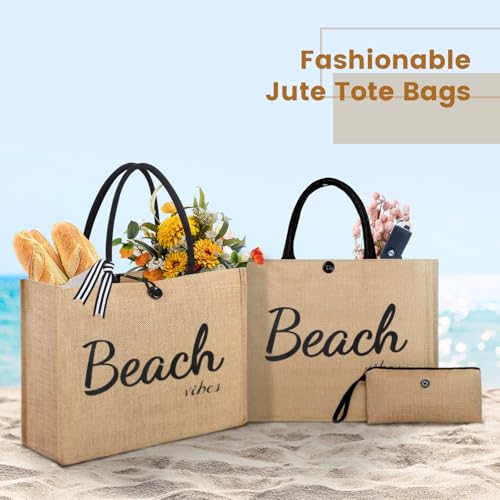 Trifabricy Beach Bag, Large Beach Bag for Women, Woven Straw Beach Tote Bag Waterproof, Weaving Swim Gym Shopping Travel Bag