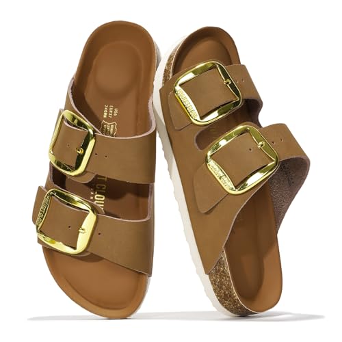 Project Cloud 100% Genuine Leather Flat Sandals for Women 2026 Comfortable Beach Essentials Womens Sandals Memory Foam Vac...