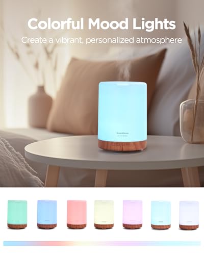 InnoGear 300ML Essential Oil Diffuser, Premium 5-in-1 Ultrasonic Aromatherapy Diffusers Scent Humidifier Aroma Diffuser Va...