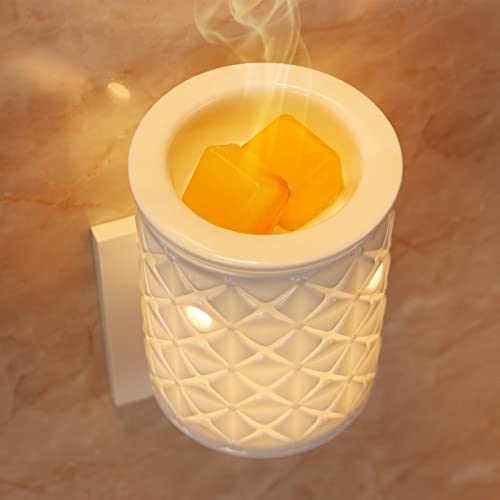 STAR MOON Ceramic Wax Melt Warmer, Plug in Wax Warmer for Scented Wax, Scentsy Wax Warmer for Fragrance Oil, Night Light W...