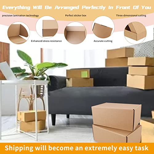 Shipping Boxes,9" x 6" x 4" Which is Anti-Impact Come with Exquisite Sealing Label.Suitable E-Commerce Packaging, Shipping...