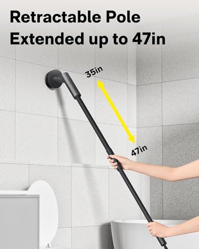 HOTO 3 Pcs Replacement Pads for Cordless Spin Scrubber, Suitable for HOTO Electric Scrubber with Long Handle Only, Power C...