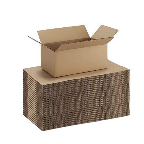 CRUGLA 9x6x4 Shipping Boxes for Small Business, Cardboard Corrugated Mailing Packaging Box, 25 Packs