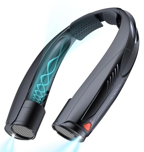 Funaudio Portable Neck Fan, 6000mAh Rechargeable Personal Fan with 6 Speeds, Up to 20 Hours Runtime, 360° Cooling Wearable...