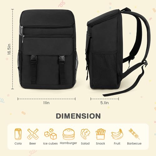 Backpack Cooler, 30 Cans Insulated Lunch Backpack for Men & Women, Portable Leak Proof Cooler Bag for Work Office Picnic B...