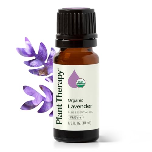 Plant Therapy Organic Lavender Essential Oil 100% Pure, USDA Certified Organic, Undiluted, Natural Aromatherapy, Therapeut...