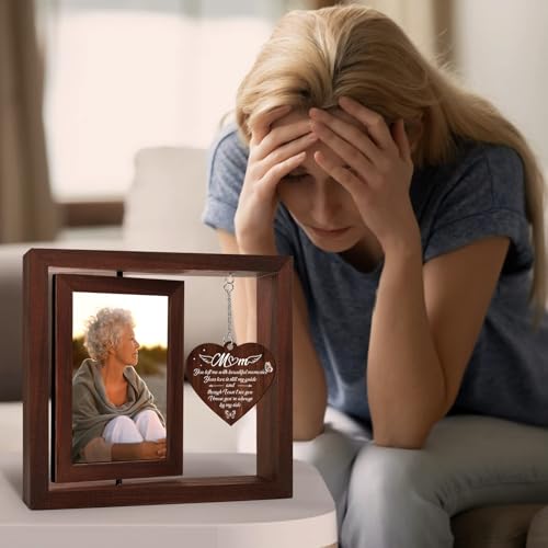 Vetbuosa Memorial Gifts for Loss of Mom, Mothers Day Gift for Mom in Heaven, Bereavement Picture Frame, Sympathy Gifts for...