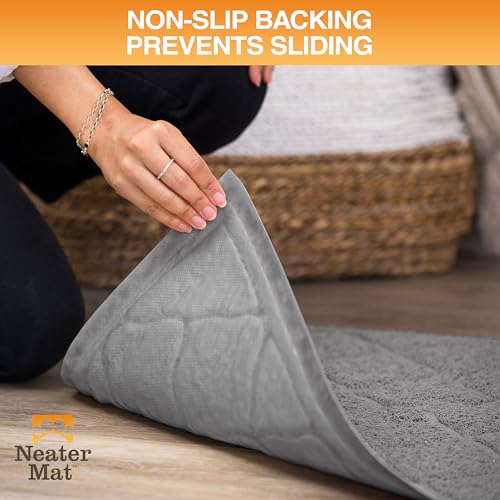 Neater Pets Neater Mat Cat Litter Rug, Thick & Durable Cat Mat for Litter Box, Trapper Pad Catches Mess to Protect Indoor ...