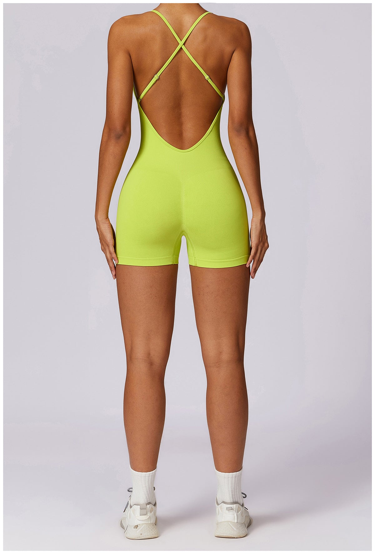 Women's Fashion Casual Hollow-out Beauty Back Seamless Yoga Jumpsuit