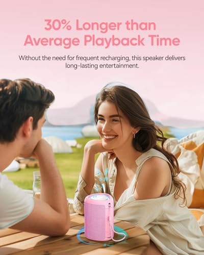 Portable Bluetooth Speaker Beach Essentials: Powerful Crystal Clear Sound/Dynamic Light/IPX5 Waterproof/All Day Playtime/W...