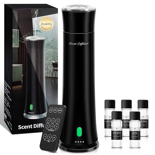 Hotel Scent Diffuser Starter Kit - 1500 Sq Ft Coverage, Premium Plastic Essential Oil Diffuser, Waterless Diffuser for Hom...
