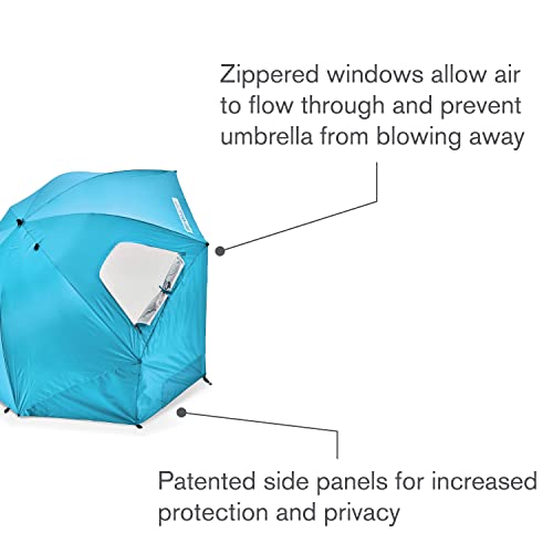 Sport-Brella Premiere UPF 50+ Umbrella Shelter with Patented Side Panels and Tilt Mechanism, Heavy-Duty 1.25 Inch Center P...