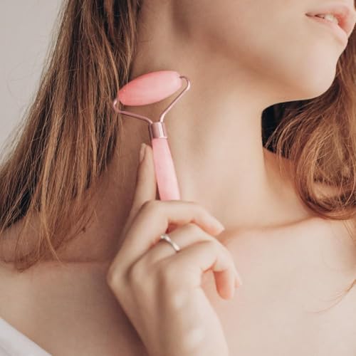 Face Roller & Gua Sha Facial Tool Set – Facial and Head Massager for Muscle Tension Relief, Anti-Puffing, Skin Care Ritual...