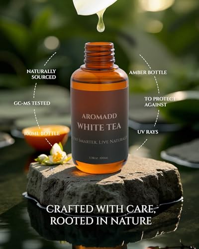 Aromadd Aromadd White Tea Diffuser Oil Inspired by Luxury Hotel Scent, Essential Oils for Waterless Diffuser, White Tea & ...