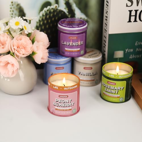 Scented Candles Gifts Set - 9 Pack 3OZ Jar Candles with 9 Varied Scents for Home, Relaxation, Gifts, Includes Citronella