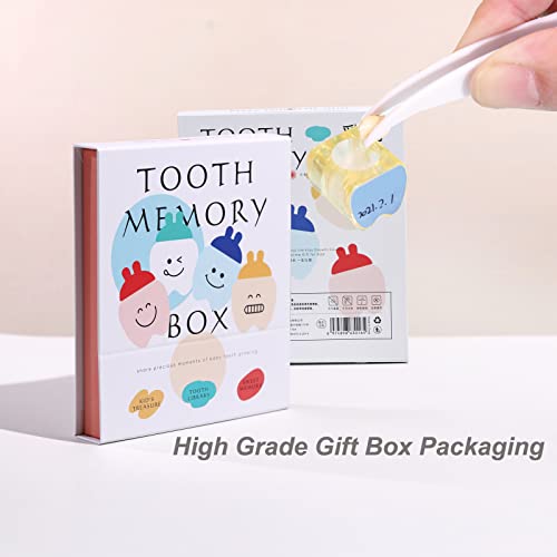 ONCEBABY Tooth Fairy Box for Girls, First Tooth Keepsake Box for Kids, Tooth Boxes Saver & Holders for Lost Teeth