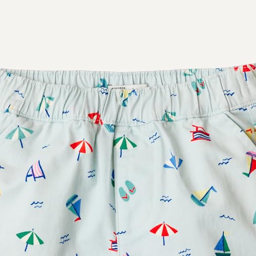 Amazon Essentials x Sofia Grainge Unisex Babies, Toddlers and Kids' Pull-on Cotton Twill Shorts