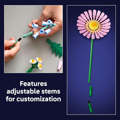 LEGO Botanicals Petite Sunny Bouquet Building Toy - DIY Floral Arrangement for Girls & Boys, Ages 9+ - Gift for Birthdays...