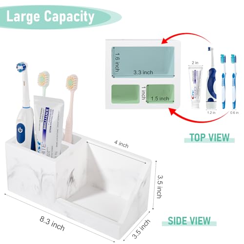 Diatomite Toothbrush Holders for Bathrooms, Quick Dry Electric Tooth Brush and Toothpaste Organizer Bathroom Accessories f...