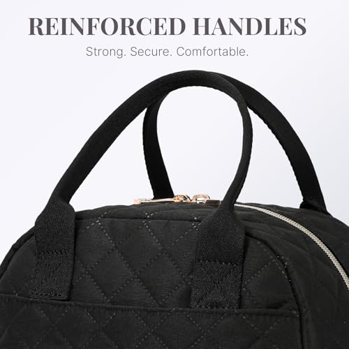 Lunch Bag for Women, Insulated Lunch Box, Reusable Water-Resistant Lunchbox Cooler with Front Pocket, Large Capacity Lunch...