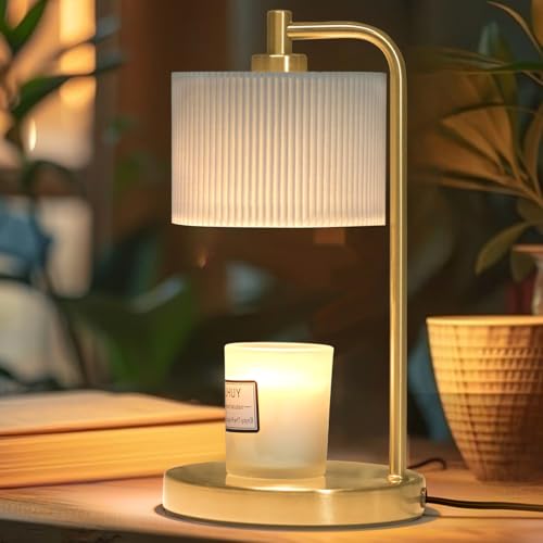 NITOWOLF Candle Warmer Lamp with Timer, Dimmable Candle Wax Warmer Electric Candle Lamp for Scented Candles with Bulbs, Ch...