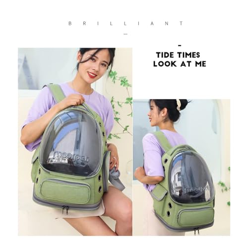 Cat Bubble Backpack,Breathable Cat Backpack Carrier Large Space Pet Travel Carrier for Kitty Small Dogs up to 15lbs,Transp...