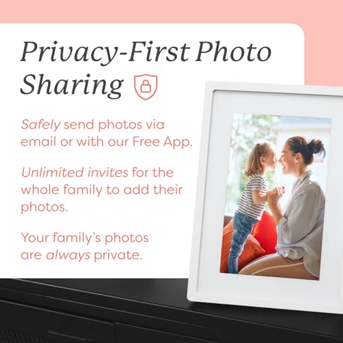 Skylight Digital Picture Frame - WiFi Enabled with Load from Phone Capability, Touch Screen Digital Photo Frame Display - ...