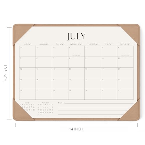 Jotsome Desk Calendar 2026-2027 with Desktop Mat, Desk Pad Calendar From Now to June 2027 14x10.5 inch, Desk Blotter Calen...
