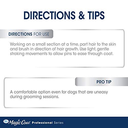 Four Paws Magic Coat Professional Series All-Purpose Rotating Pin Comb for Dogs