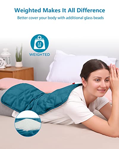 Comfytemp Weighted Heating Pad for Back & Period, FSA Eligible Electric Heat Pad, Birthday Gifts for Women Men Mom Dad & M...