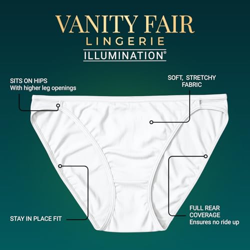 Vanity Fair Women's 3 Pack Illumination String Bikini Panty 18308