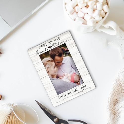 Foyoulame Baby Picture Frame 4x6, Family Wooden Picture Frame, Families Frames, New Baby Gifts, Newborn Babies Gifts, Firs...