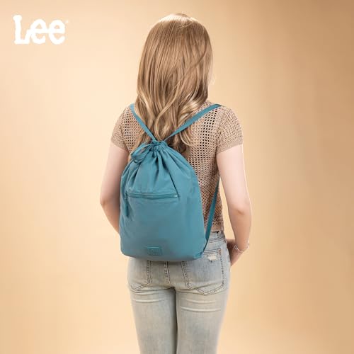 Montana West x Lee Drawstring Backpack Bag Lightweight Small Gym Swim Beach Bag Water Resistant Sports Sackpack for Men Wo...