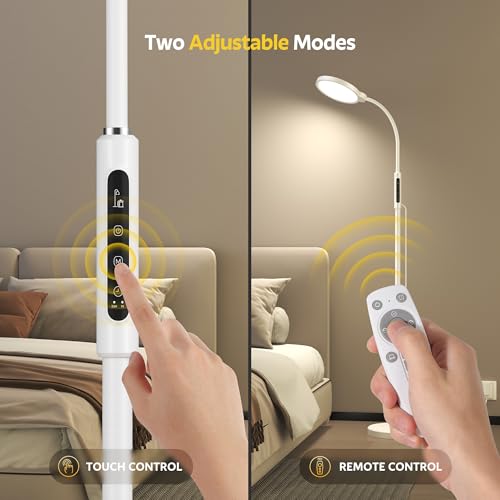 Happy Light Therapy Lamp, 11000 Lux UV-Free Floor Sun Light Lamp with Touch Remote Control, 5 Color Temperatures 10 Bright...