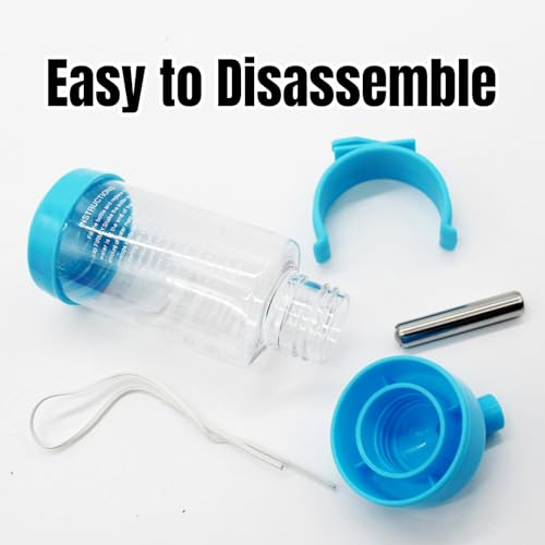 2 PCS Cage Water Bottle No Drip Small Animal Water Bottle Pet Water Bottle for Rabbit Guinea Pig Hedgehog Squirrel Hamster...