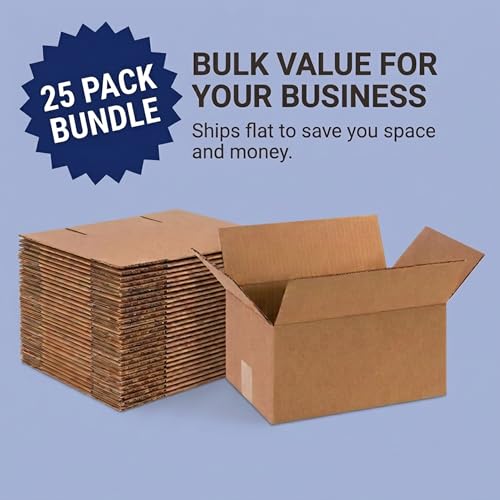 BOX USA Shipping Boxes 16"L x 10"W x 6"H, 25-Pack Medium Corrugated Cardboard Boxes for Shipping, Mailing, Packing, Packag...