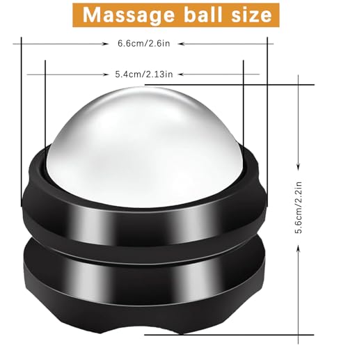 Acreditch Massage Ice Roller Ball - Roller for Muscles Deep Tissue - Stays Cold for 6 Hours, Plantar Fasciitis Roller, Spo...