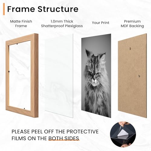 Venusmiles 15 Pack Picture Frames Collage Wall Decor, Gallery Frame Set for Wall Mounting or Tabletop Display, Multi Sizes...