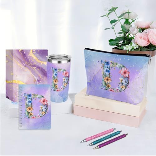 Personalized Gifts Monogrammed Birthday Gifts for Women, Boss Teacher Appreciation Christmas Initial 20 oz Tumbler, Makeup...