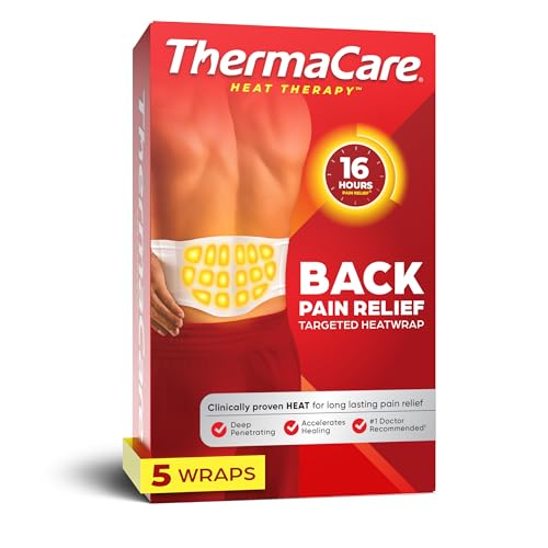 ThermaCare Advanced Back & Hip HeatWraps - Long-Lasting, Disposable Heat Therapy for Lower Back Pain, Muscle Soreness, & H...