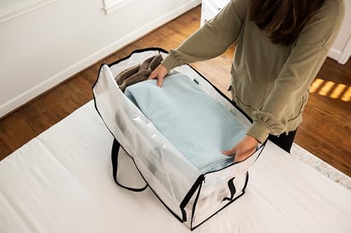 ClearSpace Oversized Moving Bags or Storage Bag – Large Moving Boxes with Backpack Straps, Zippers & Handles – Heavy-Duty ...