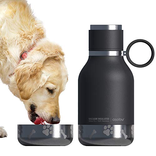 Asobu Buddy Bottle a Stainless Steel Insulated Water Bottle for with Removable Dog Water Bowl and Dog Food and Treat Stora...