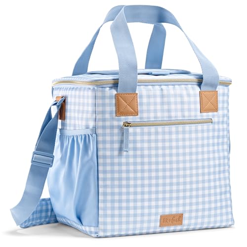 Fit & Fresh, 24-Can Soft Cooler Bag Insulated Leak-Resistant, Portable Soft Cooler, Large Cooler, Soft Sided Cooler Bag, T...