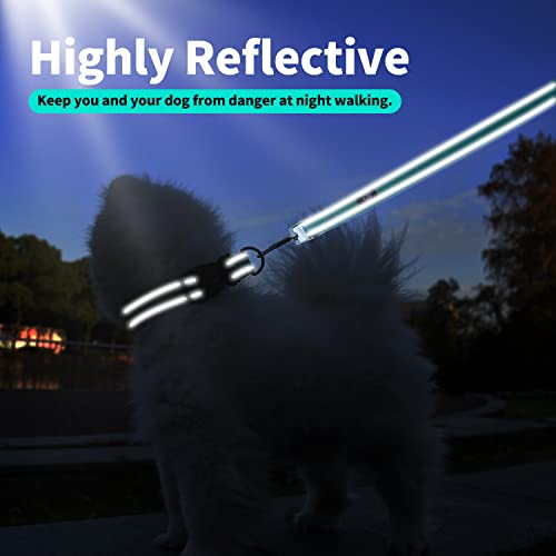 IVY&LANE Reflective Dog Collar and Leash Set,Adjustable Neoprene Padded Dog Collars for Puppy, Breathable Nylon Pet Collar...
