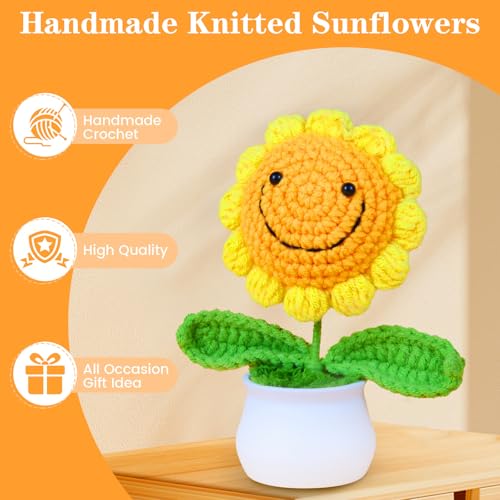 Sunflower Gifts Baskets for Women-7 Pcs Unique Birthday Gift for Sister, Fun Get Well Basket after Surgery for Female, Sel...