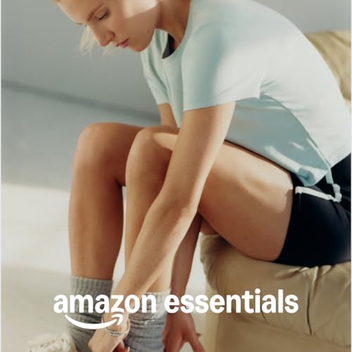 Amazon Essentials Women's Active Soft Cotton Crewneck Short Sleeve Yoga Workout Lightweight Cropped T-Shirt