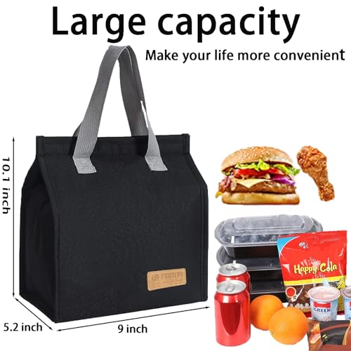 FERNYE Lunch Bag for Women/Men,Waterproof Reusable Portable Lunch Tote,Lunch Box Bag.Thermal Cooler Bag Ideal for Work/Par...