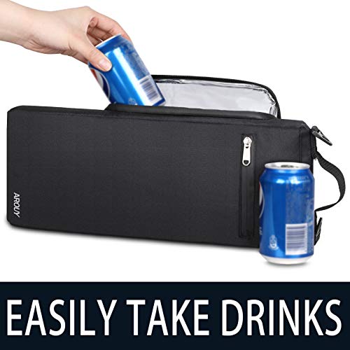 AROUY Golf Cooler Bag - Accessories for Men, Small Soft Insulated Beer Cooler Holds 6 Pack of Cans or Two Wine Bottles, Sp...